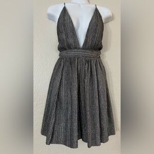 LILYFUL Dress, Metalic Gray, SIZE S